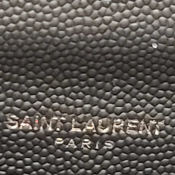 Authentic YSL black leather long wallet - Picture 10 of 15